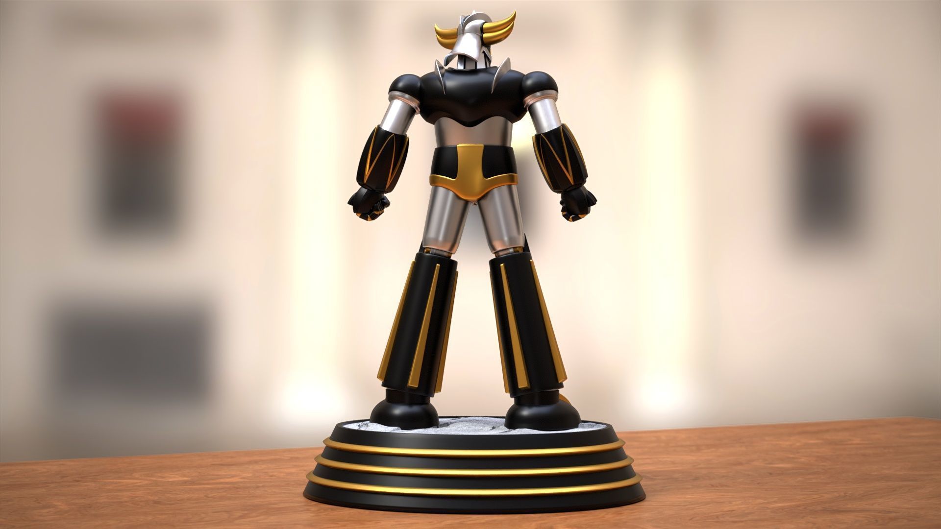 Goldrake in Heroic Pose 3D print model_5