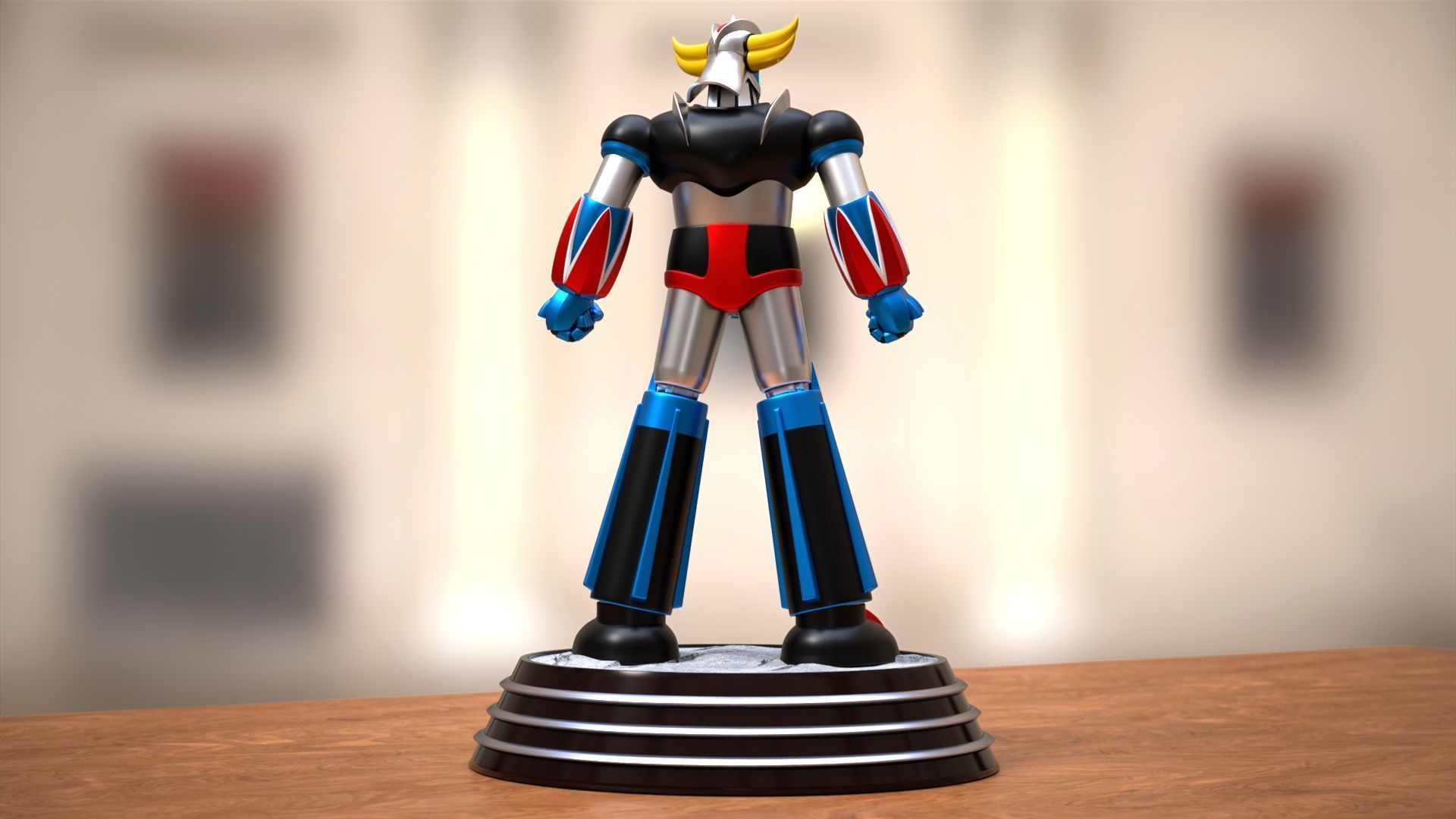 Goldrake in Heroic Pose 3D print model_9