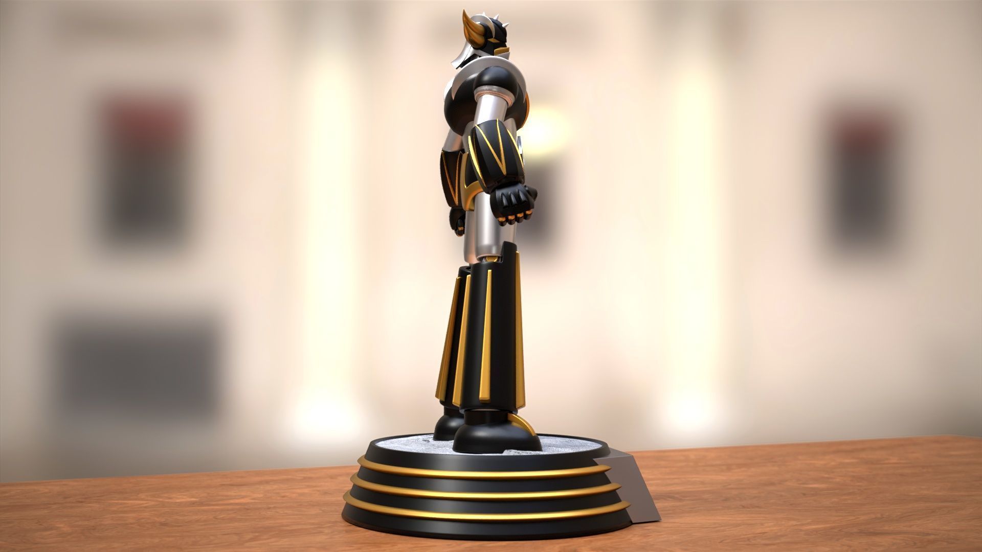 Goldrake in Heroic Pose 3D print model_4