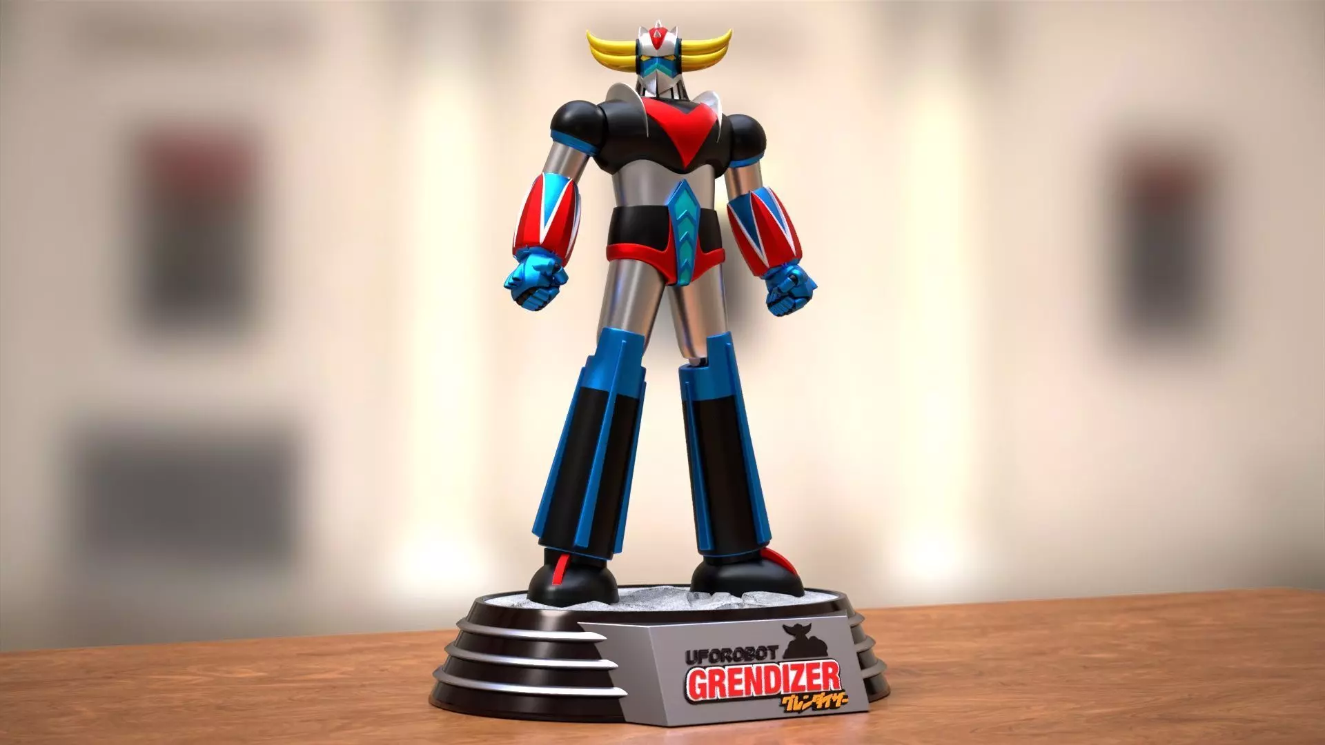 Goldrake in Heroic Pose 3D print model_0