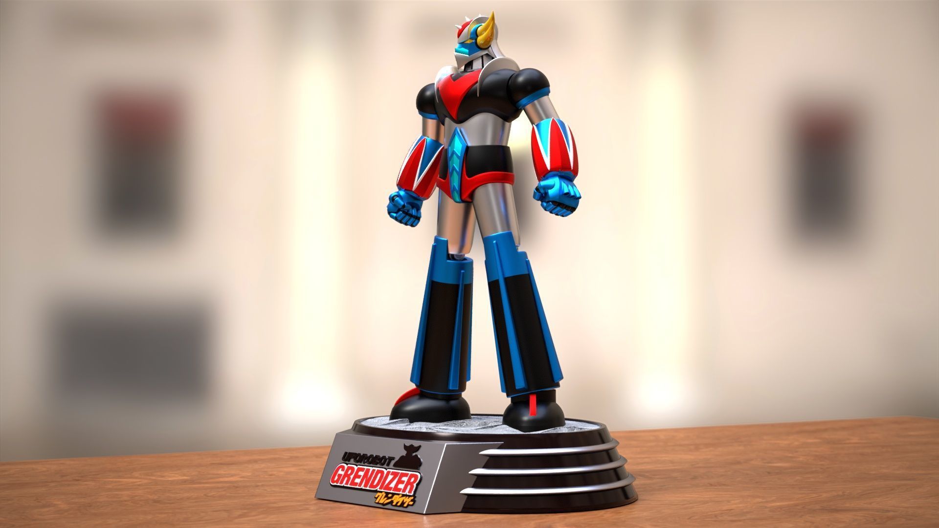 Goldrake in Heroic Pose 3D print model_11