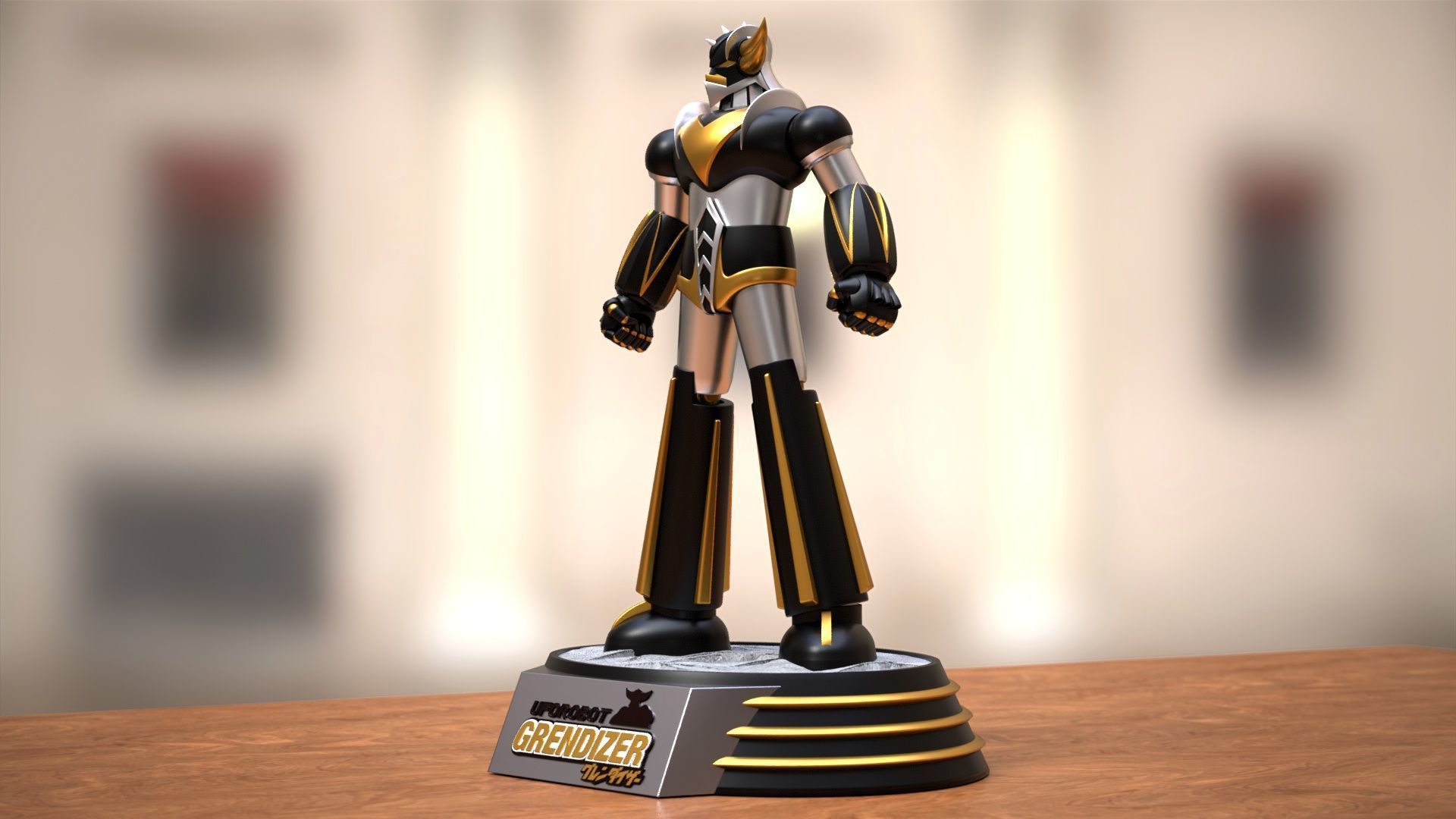 Goldrake in Heroic Pose 3D print model_7