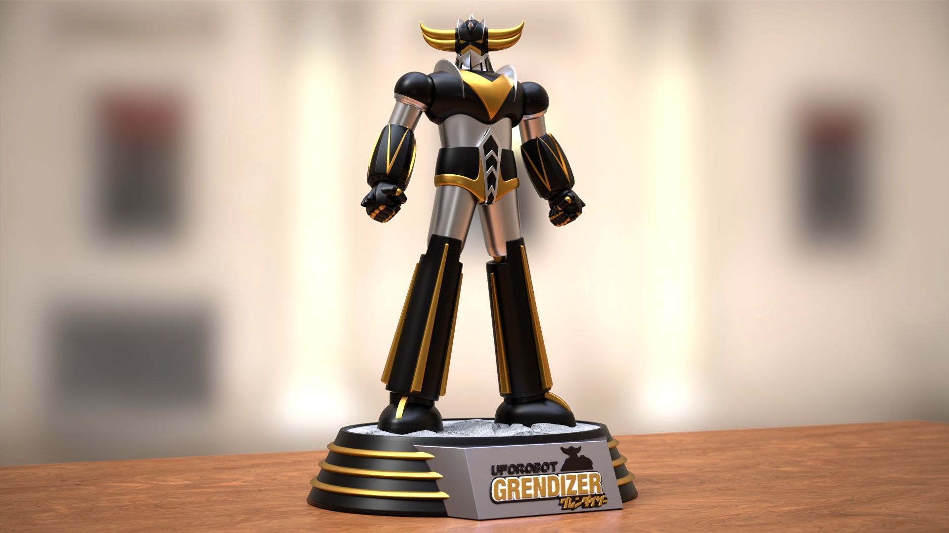 Goldrake in Heroic Pose 3D print model_3