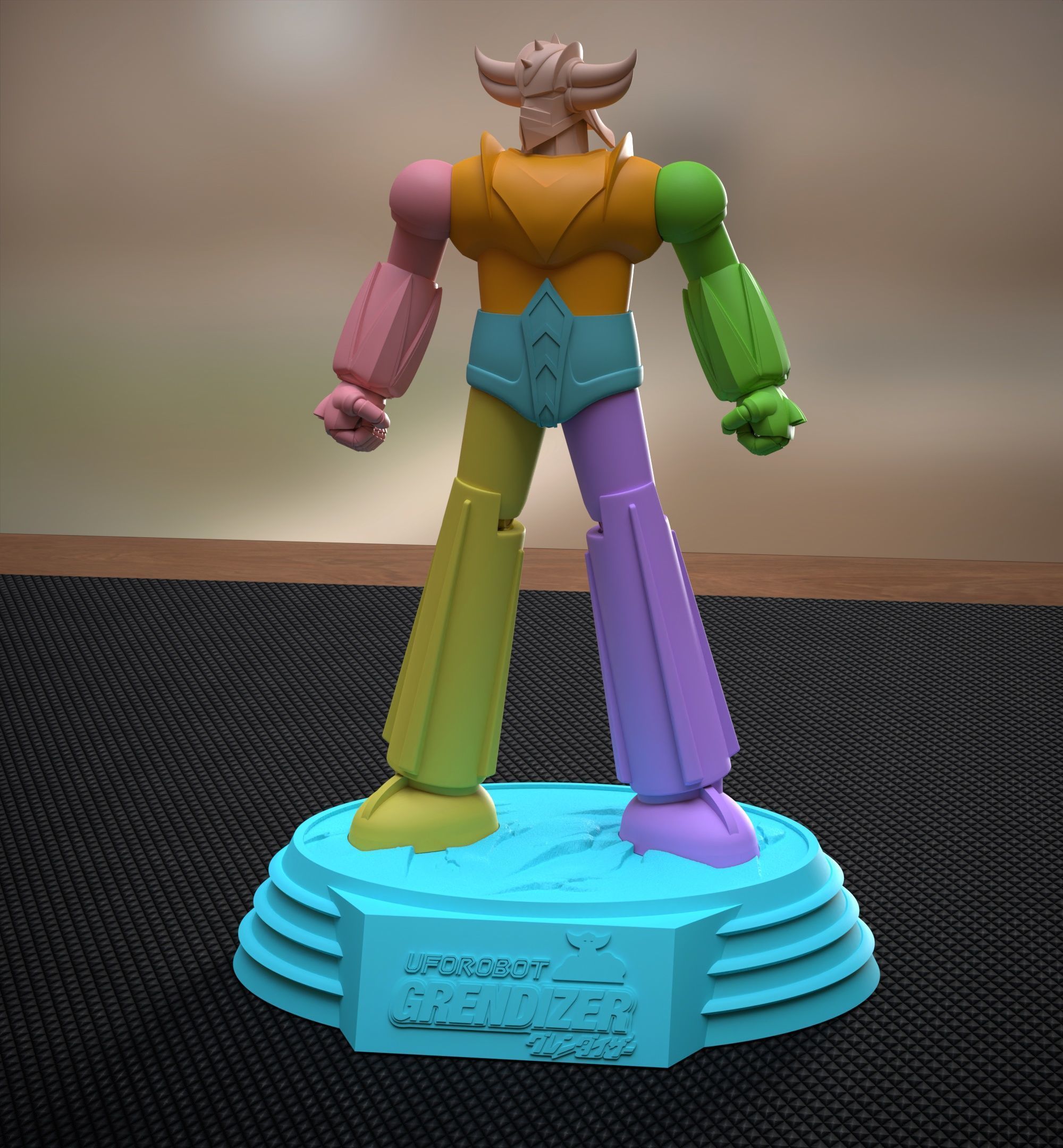 Goldrake in Heroic Pose 3D print model_12