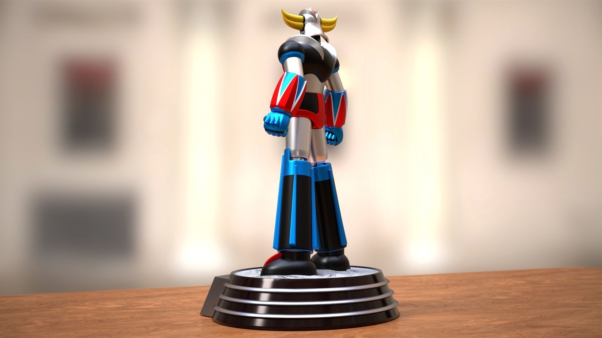 Goldrake in Heroic Pose 3D print model_10