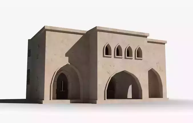 Arab x3 Low-poly 3D model