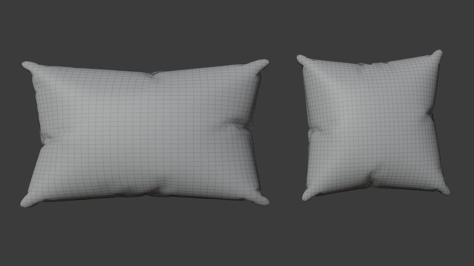 3D Model Pillows Low-poly 3D model_5