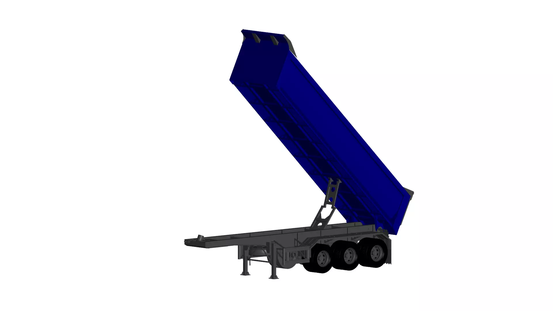 dumping truck Trailer 3D model