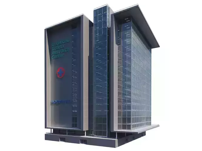 Concept 3D Modern Architectural Building Models  hospital 01