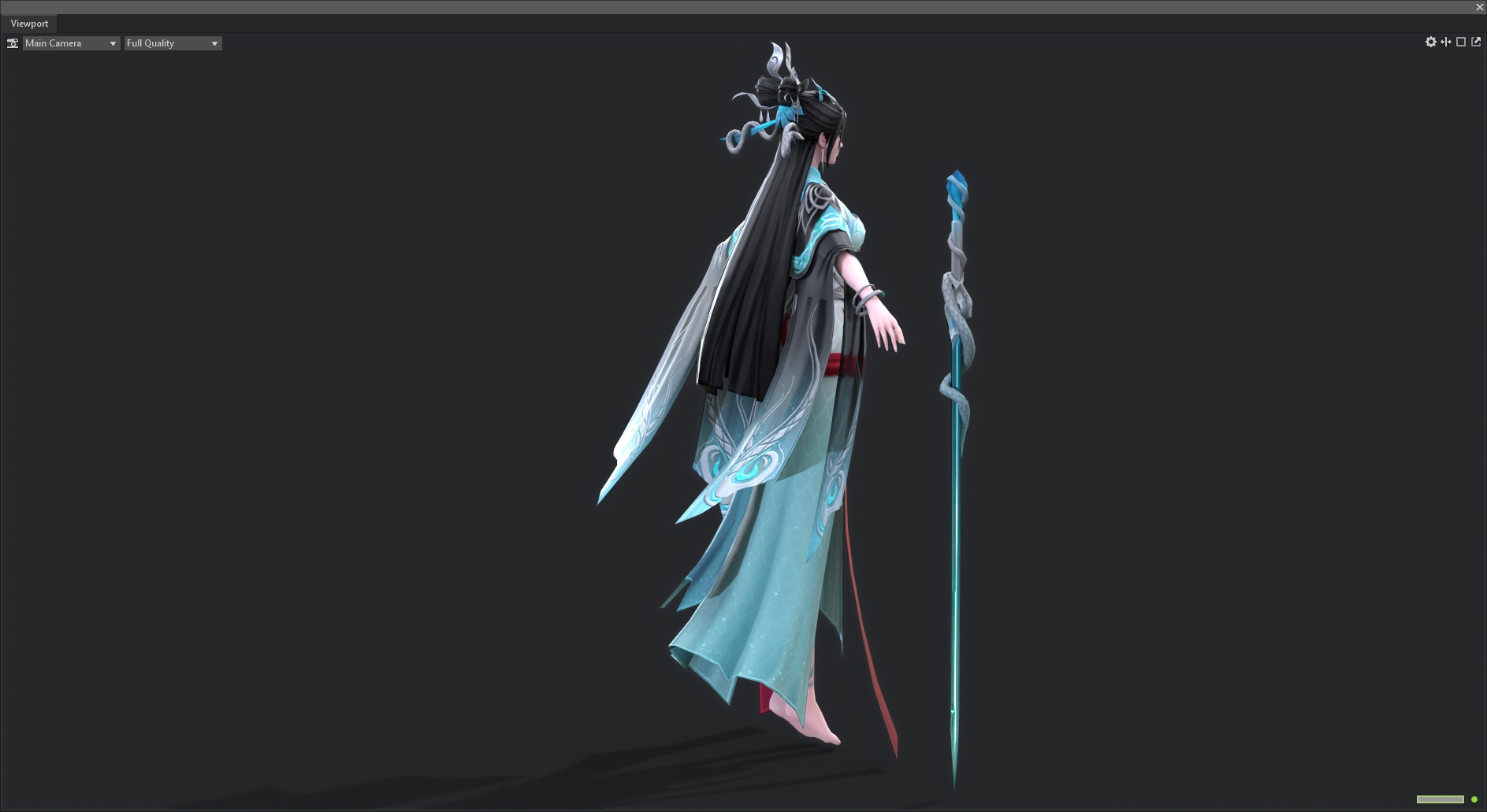swordman Low-poly 3D model_5