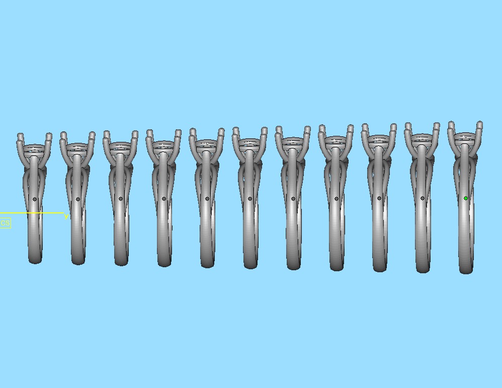 Petite Engagement Solitaire ring 1ct stone 4prong setting  3D print model_49