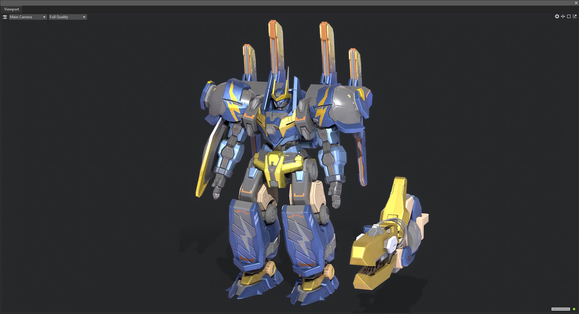 robot Low-poly 3D model_2