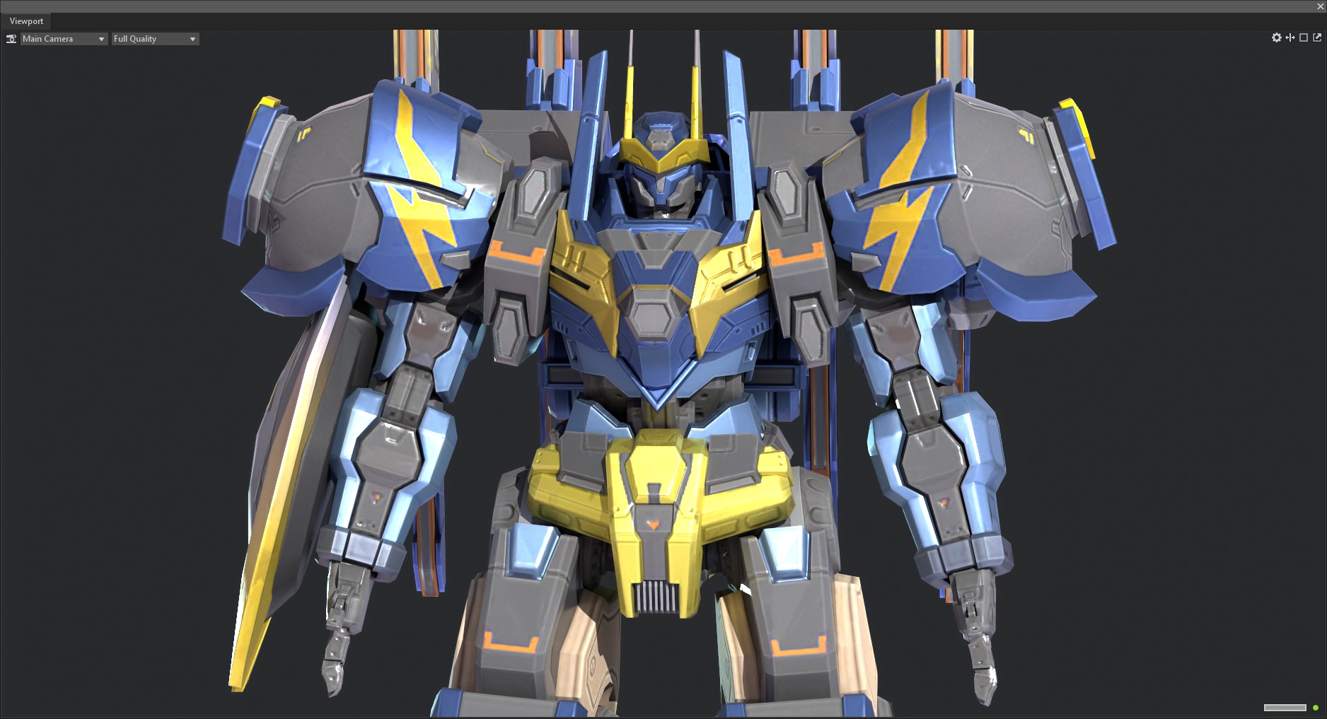 robot Low-poly 3D model_6