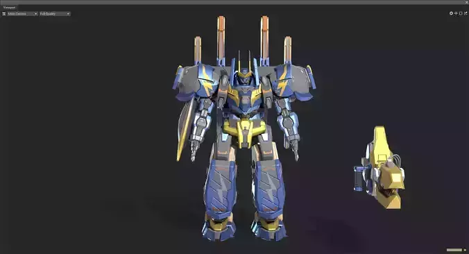 robot Low-poly 3D model