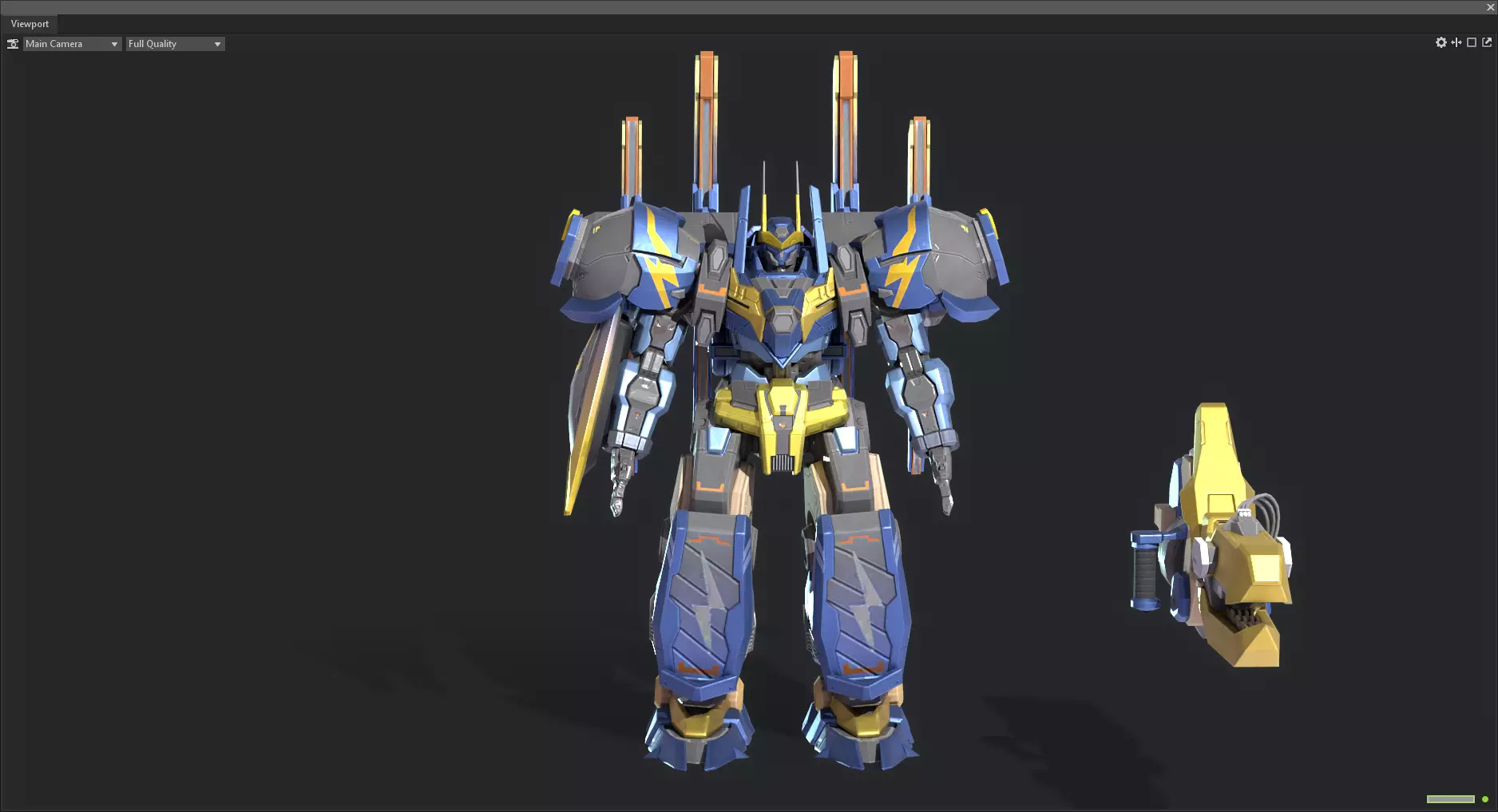 robot Low-poly 3D model_0