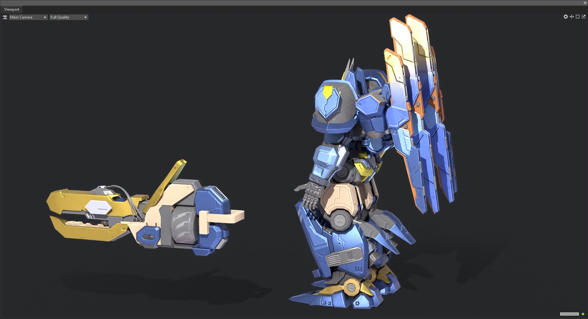 robot Low-poly 3D model_5