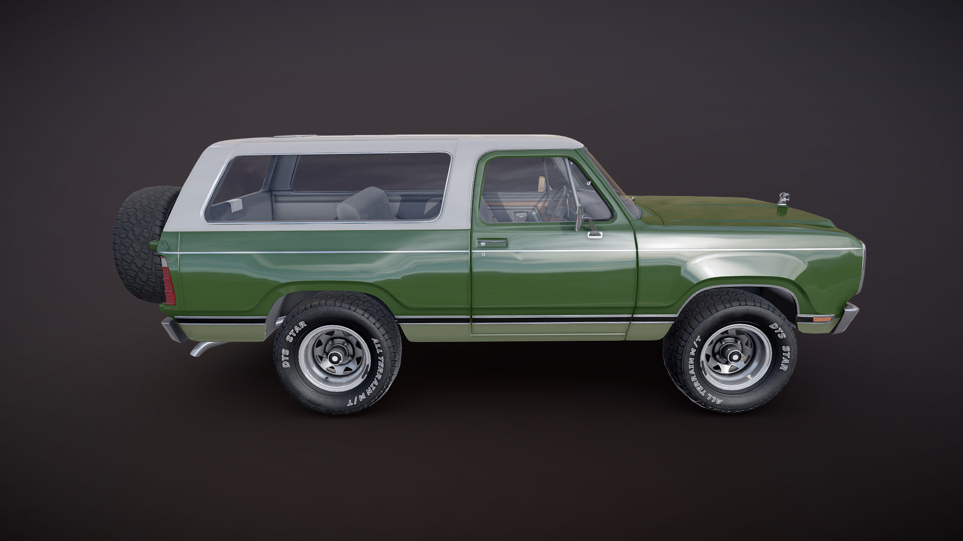 Dodge Ramcharger 1979  Low-poly 3D model_17