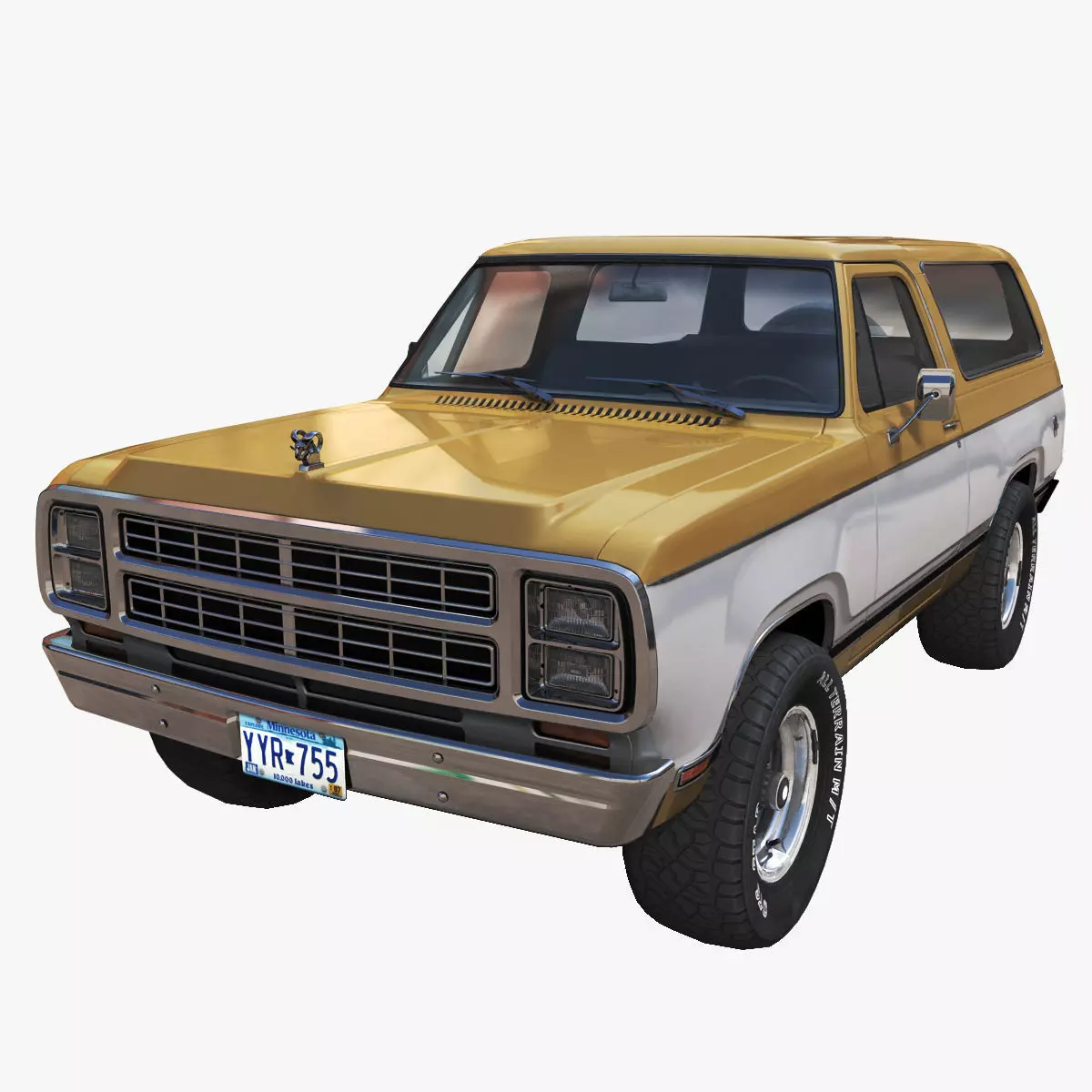 Dodge Ramcharger 1979  Low-poly 3D model_0