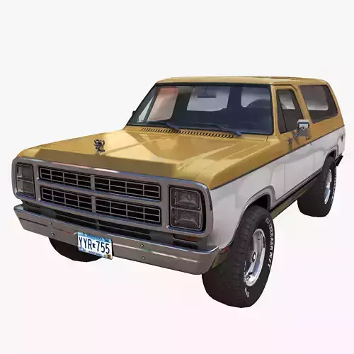 Dodge Ramcharger 1979  Low-poly 3D model