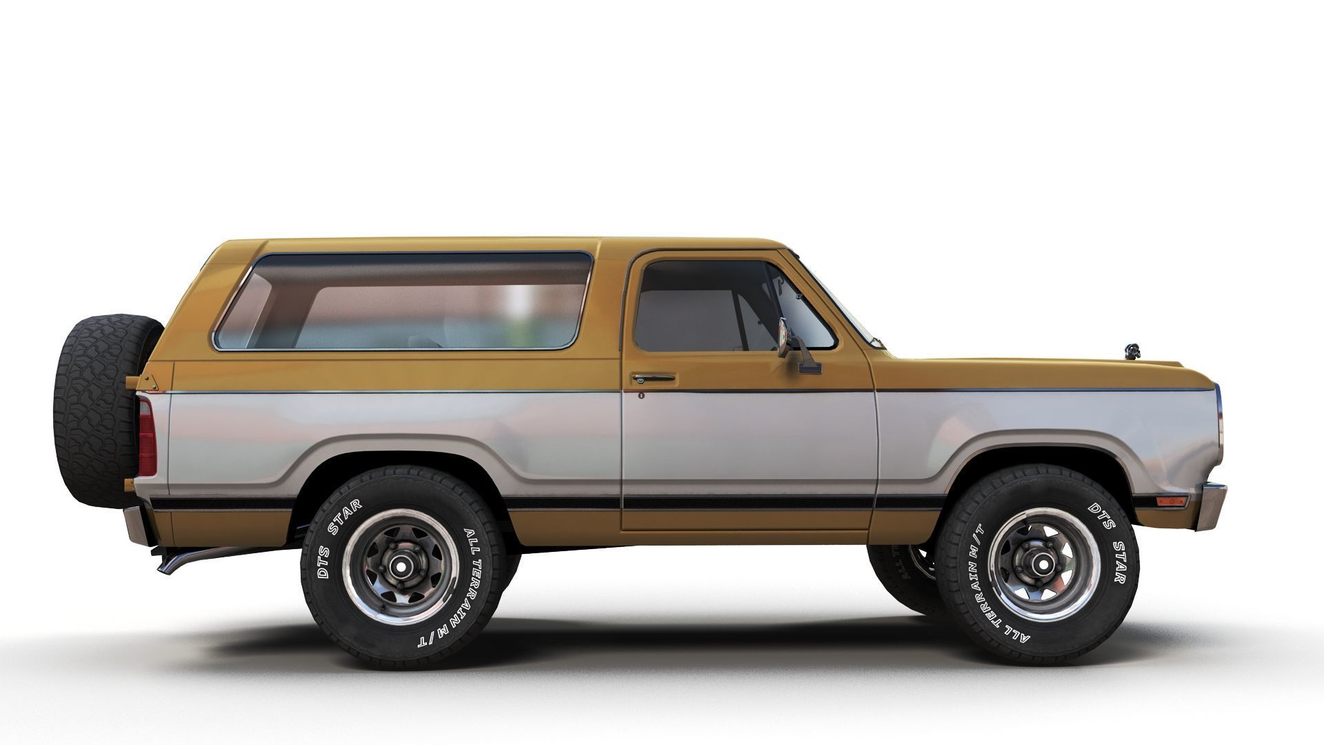 Dodge Ramcharger 1979  Low-poly 3D model_3