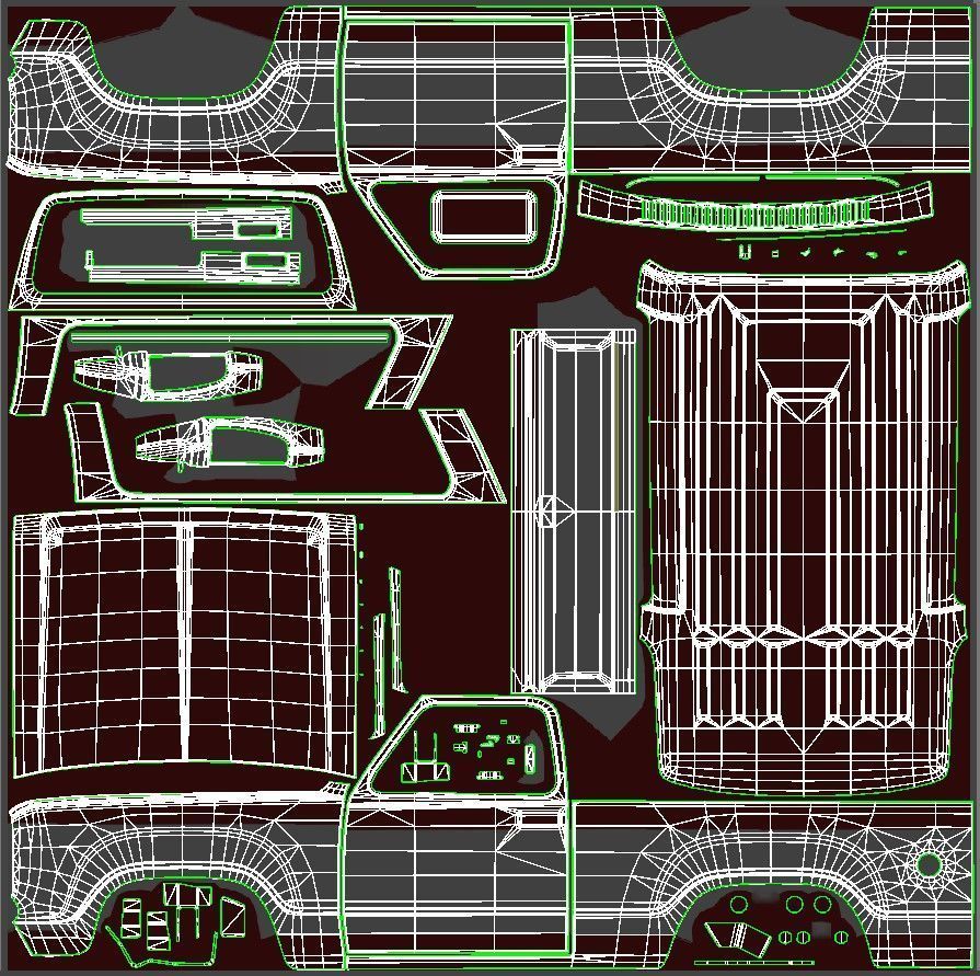 Dodge Ramcharger 1979  Low-poly 3D model_37