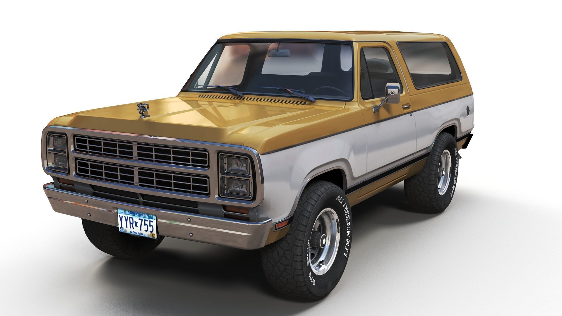 Dodge Ramcharger 1979  Low-poly 3D model_1