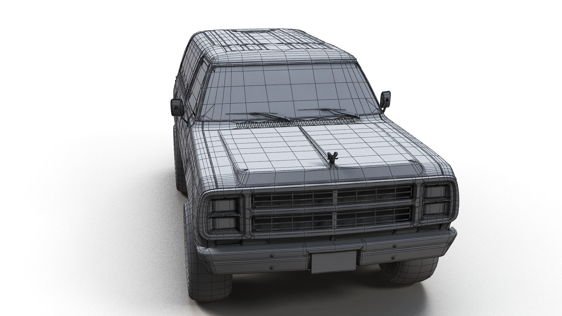 Dodge Ramcharger 1979  Low-poly 3D model_14