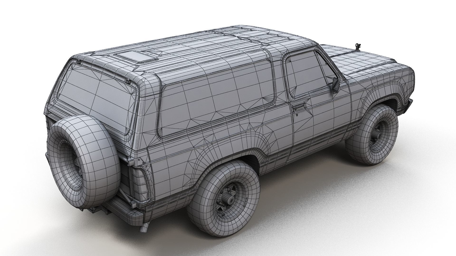 Dodge Ramcharger 1979  Low-poly 3D model_9