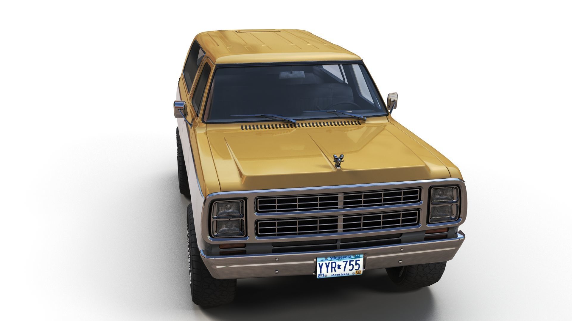 Dodge Ramcharger 1979  Low-poly 3D model_7