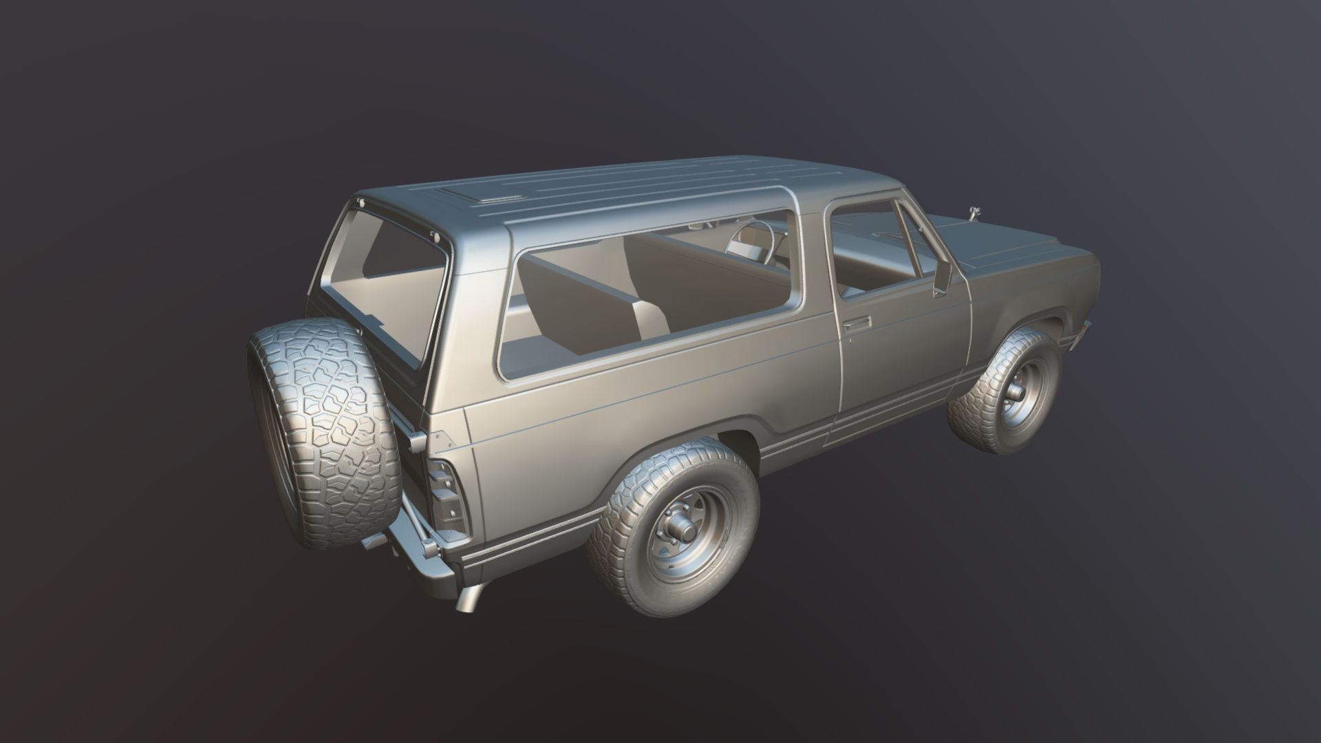 Dodge Ramcharger 1979  Low-poly 3D model_28