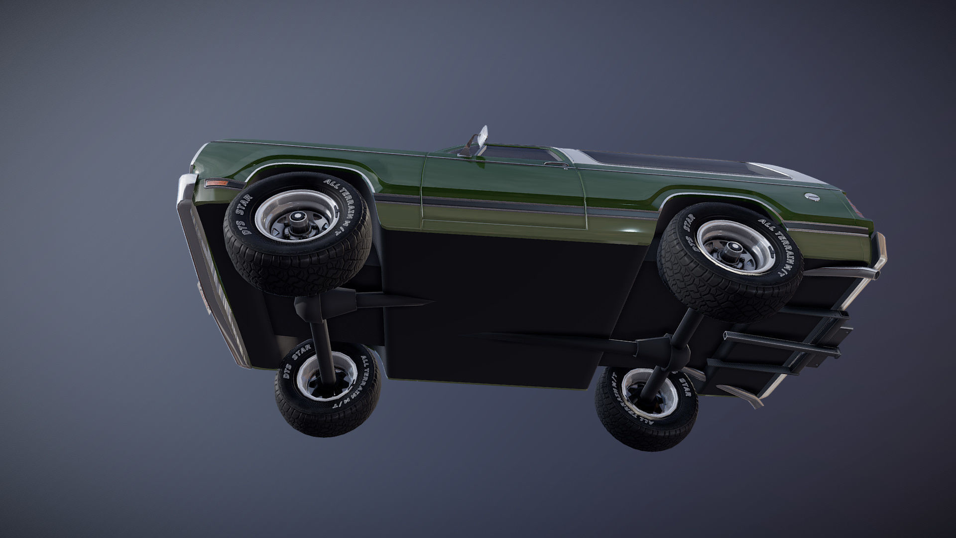 Dodge Ramcharger 1979  Low-poly 3D model_19