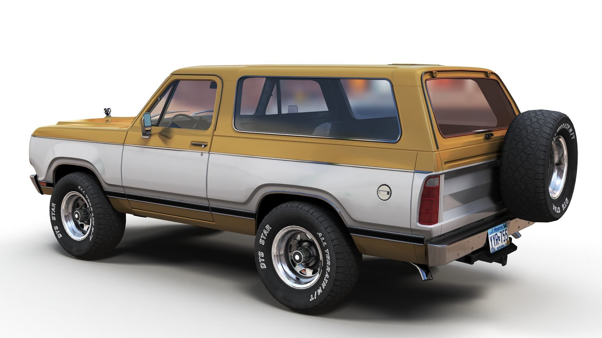 Dodge Ramcharger 1979  Low-poly 3D model_4