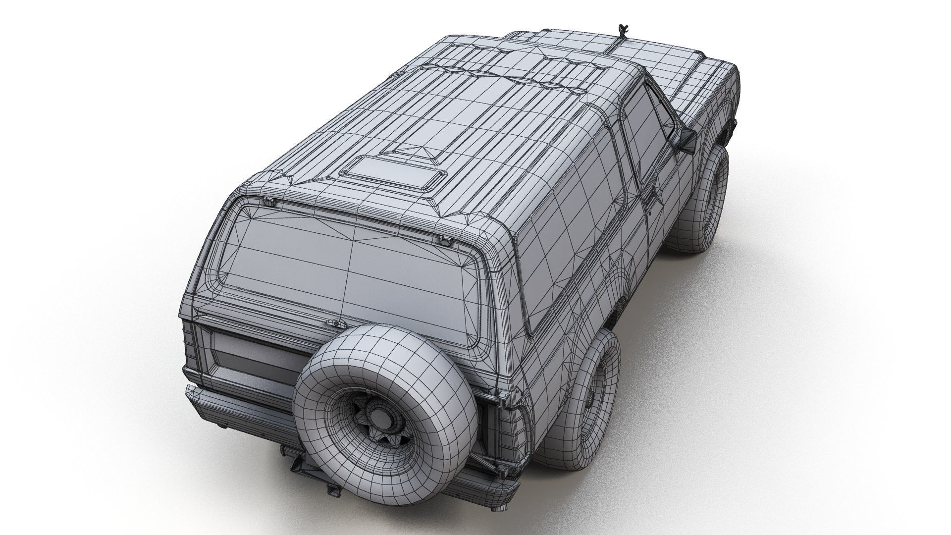 Dodge Ramcharger 1979  Low-poly 3D model_13