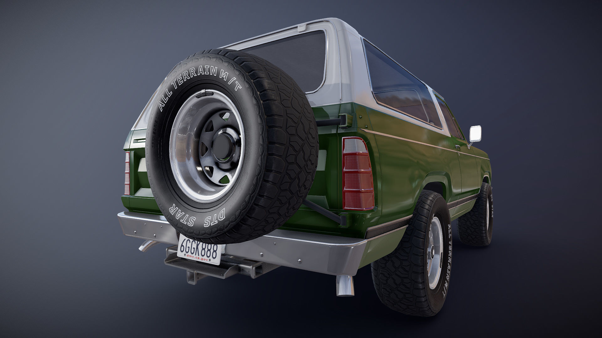 Dodge Ramcharger 1979  Low-poly 3D model_23