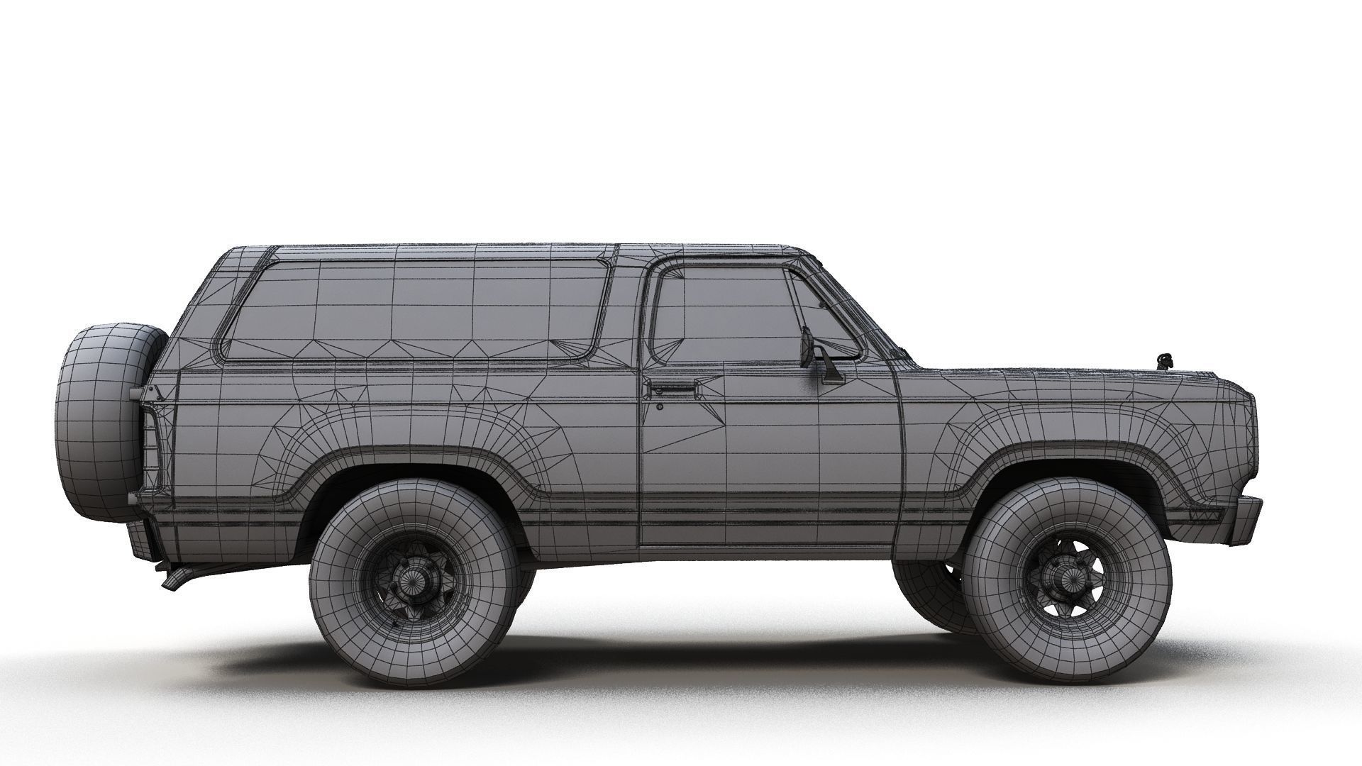 Dodge Ramcharger 1979  Low-poly 3D model_10