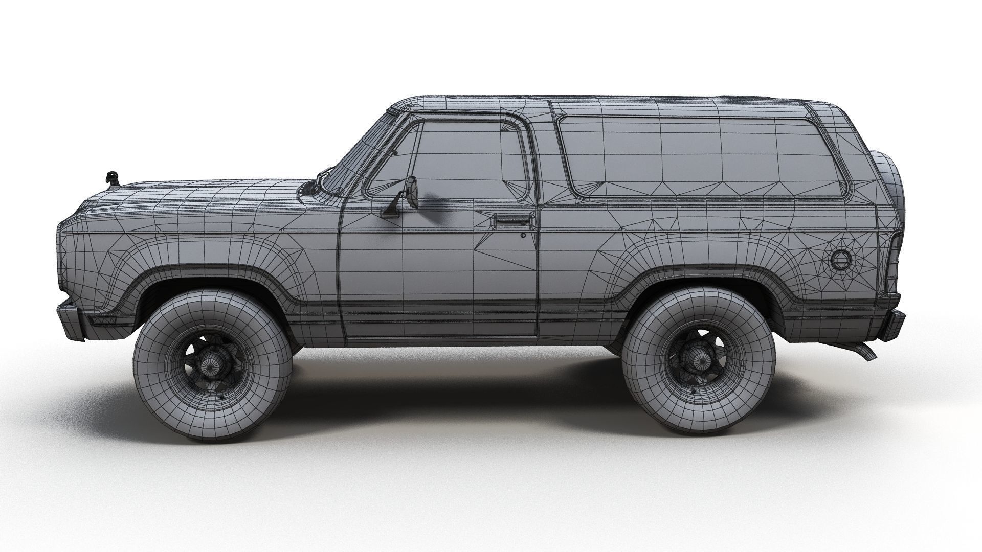 Dodge Ramcharger 1979  Low-poly 3D model_12