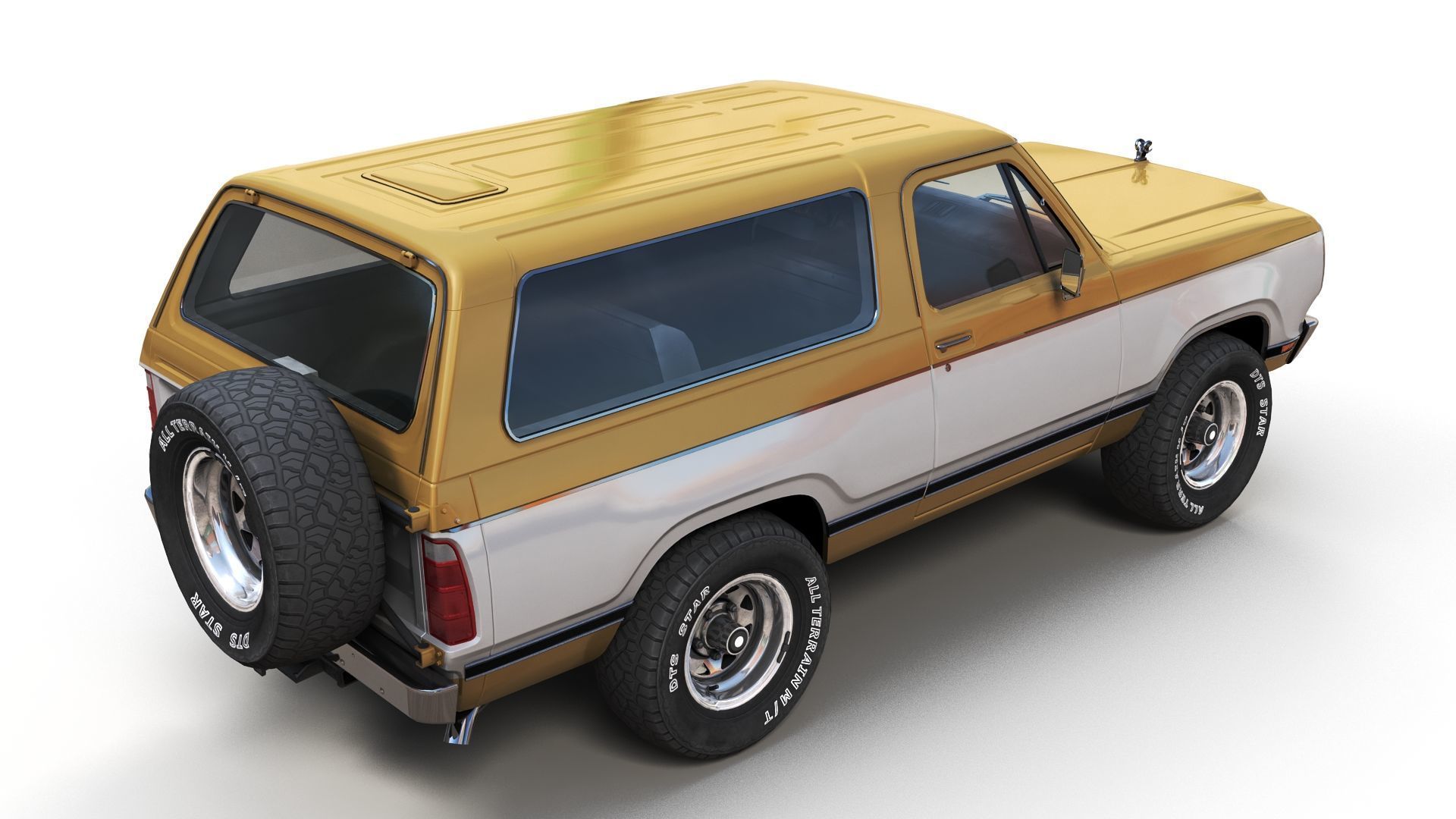 Dodge Ramcharger 1979  Low-poly 3D model_2