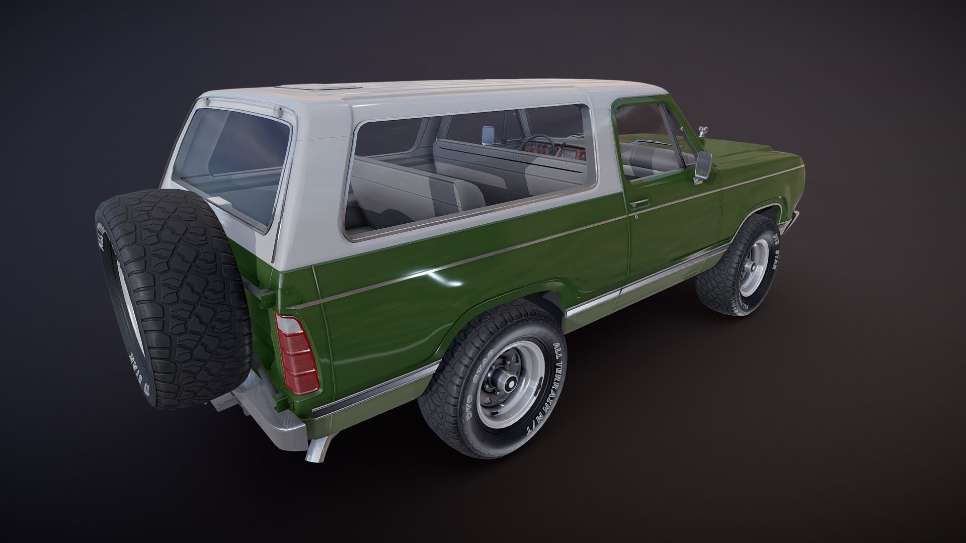 Dodge Ramcharger 1979  Low-poly 3D model_20