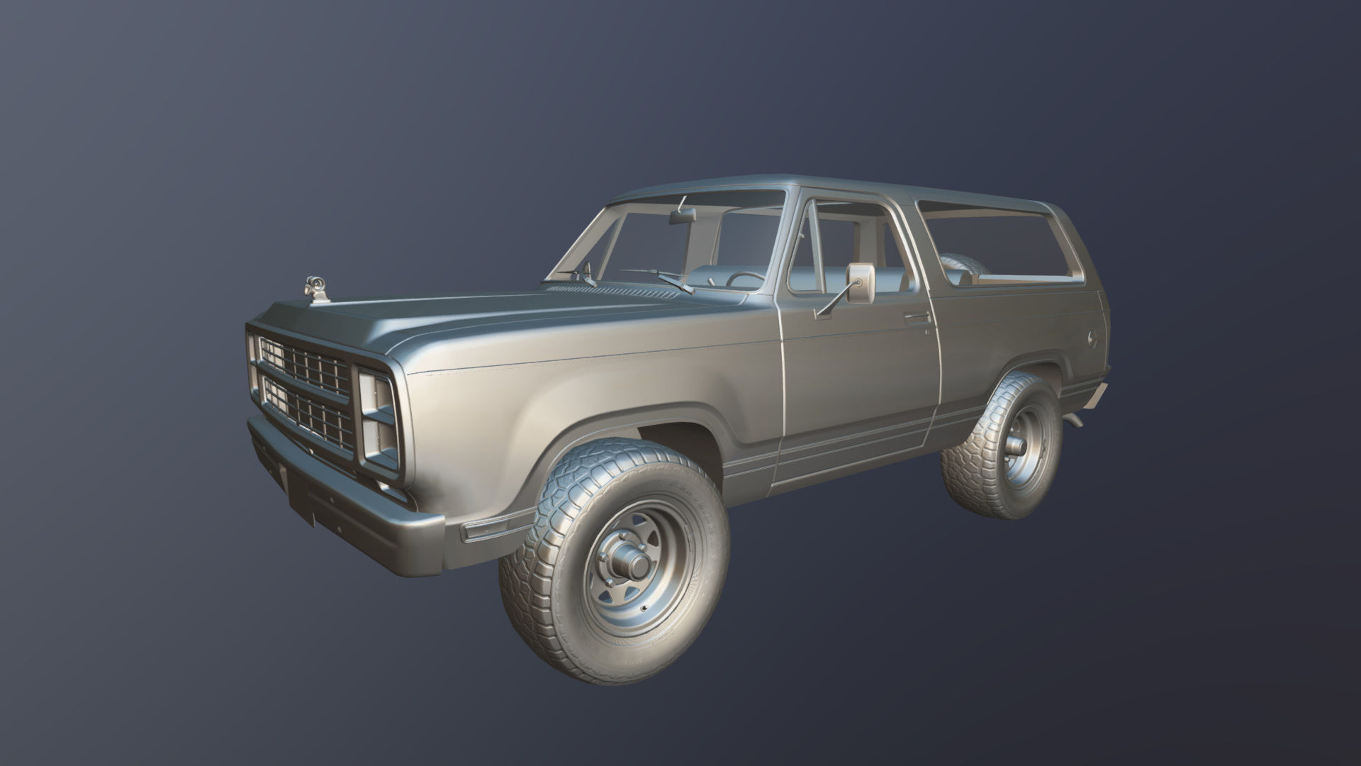 Dodge Ramcharger 1979  Low-poly 3D model_29