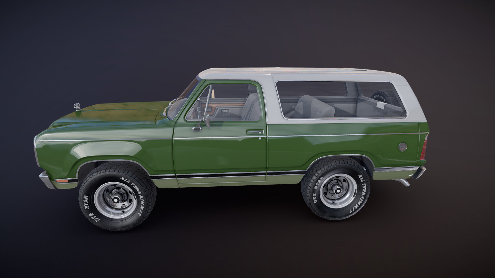 Dodge Ramcharger 1979  Low-poly 3D model_15