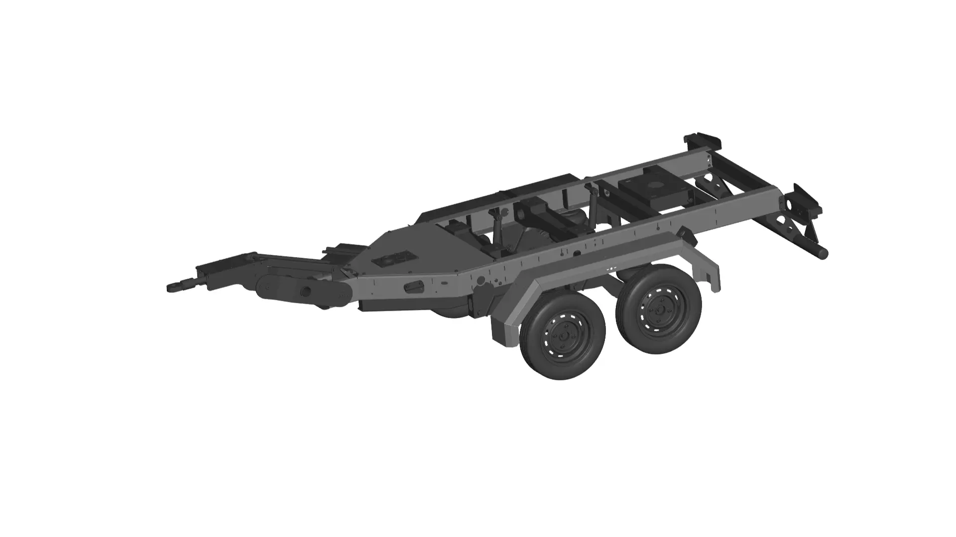 BOAT Trailer 3D model_0