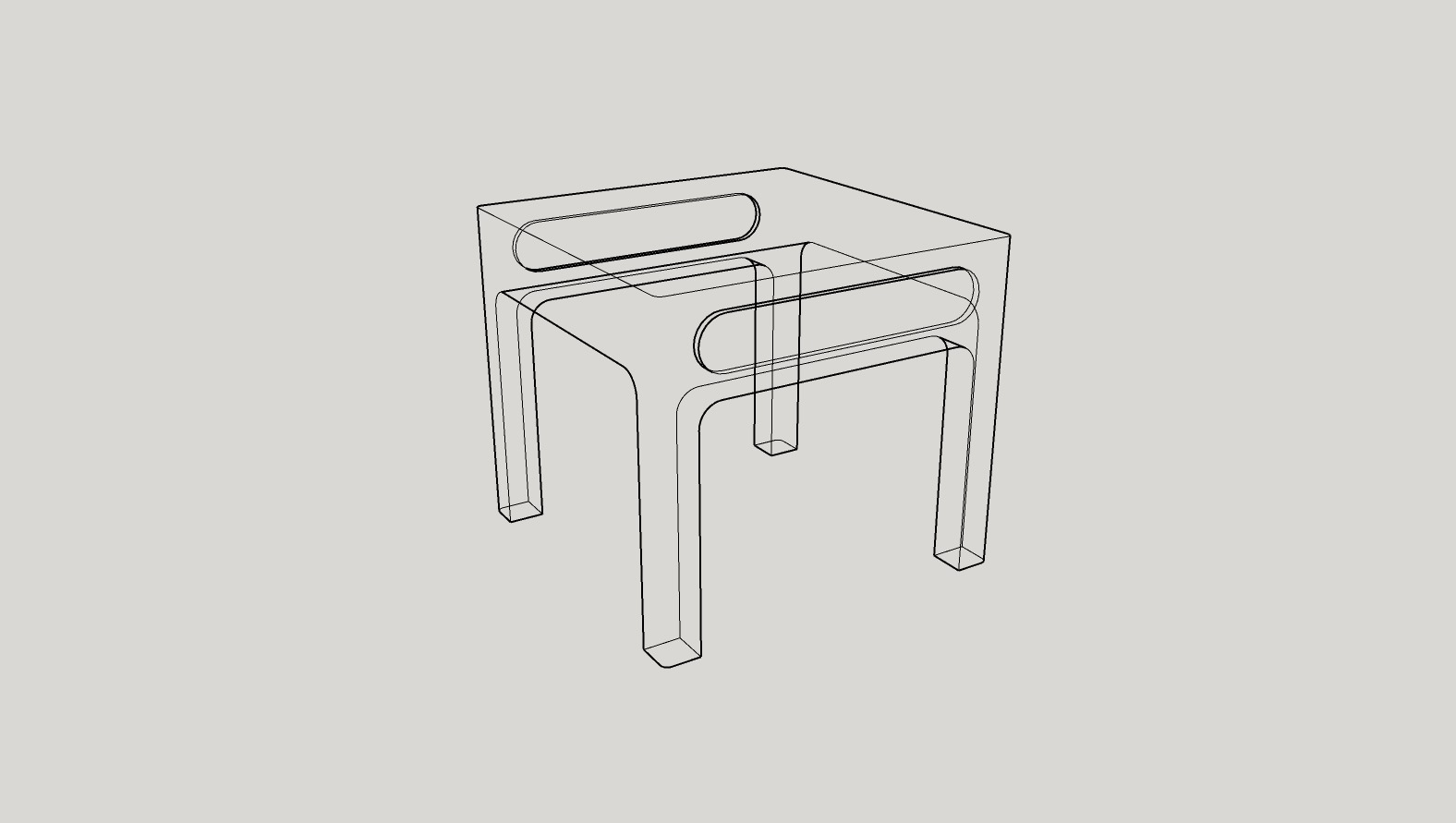 Bank made in SketchUp 3D model_4