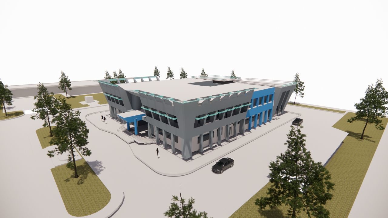 Futuristic Skyscraper-Building office-Modern office 3D model_1