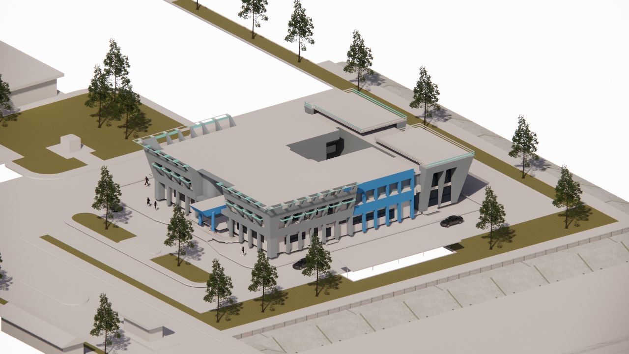 Futuristic Skyscraper-Building office-Modern office 3D model_7