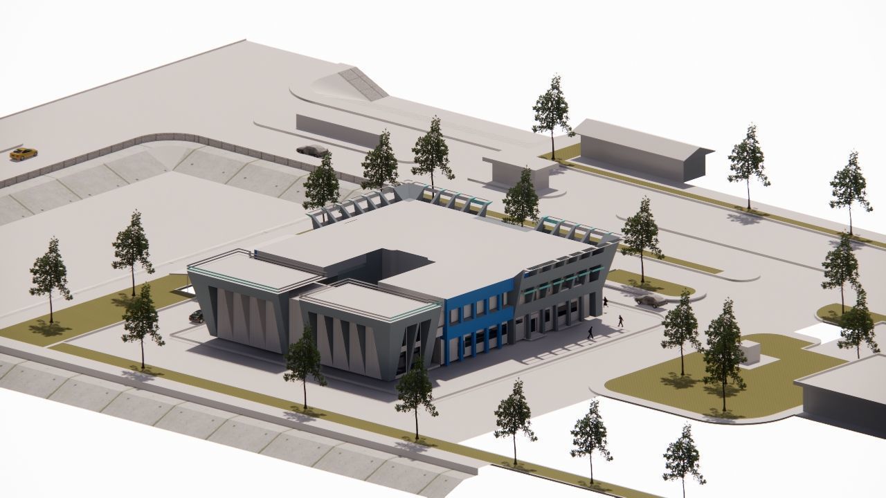 Futuristic Skyscraper-Building office-Modern office 3D model_3