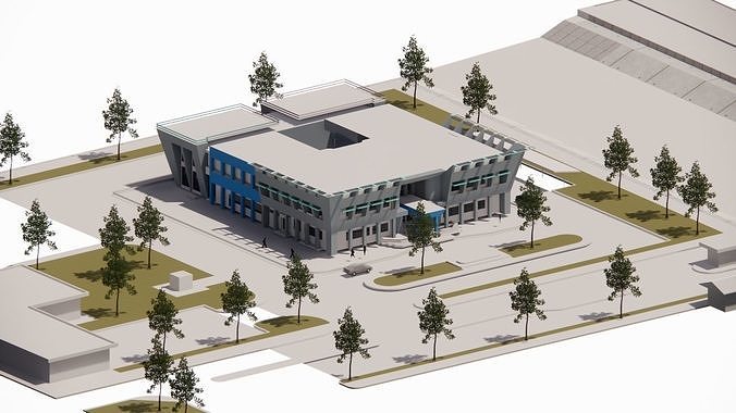 Futuristic Skyscraper-Building office-Modern office 3D model