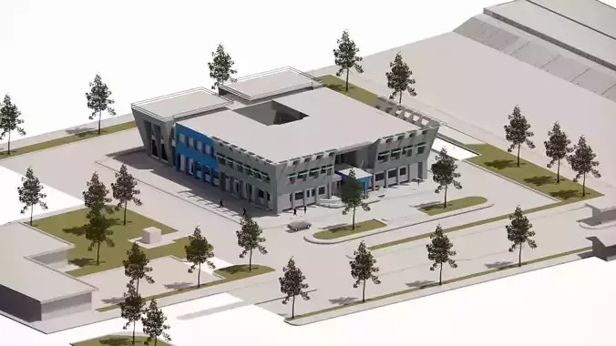 Futuristic Skyscraper-Building office-Modern office 3D model