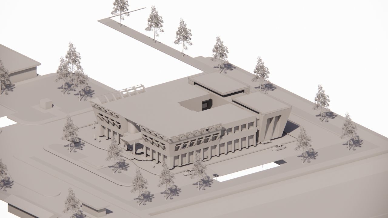 Futuristic Skyscraper-Building office-Modern office 3D model_6