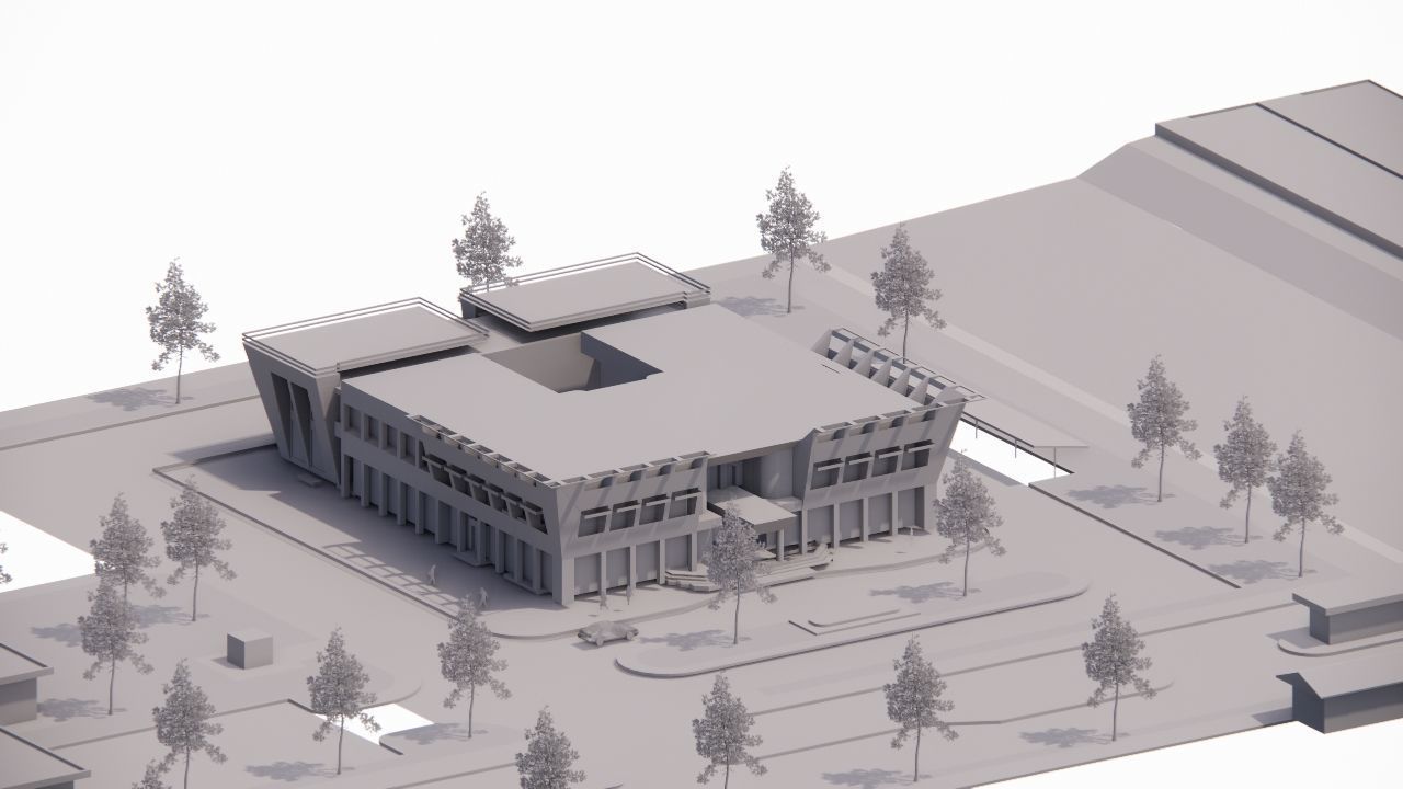 Futuristic Skyscraper-Building office-Modern office 3D model_5