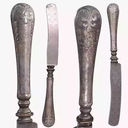 Old victorian table knife